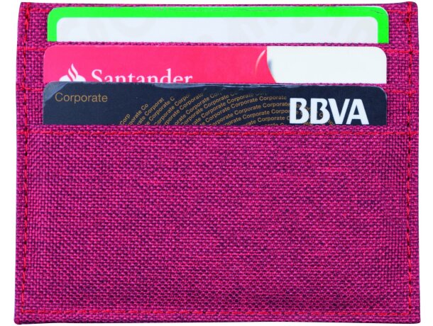 Tarjetero sencillo fabricado en tela de poliester personalizada Tarjetero sencillo fabricado en tela de poliester personalizada