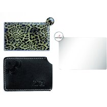 Espejo con funda de leopardo Espejo con funda de leopardo