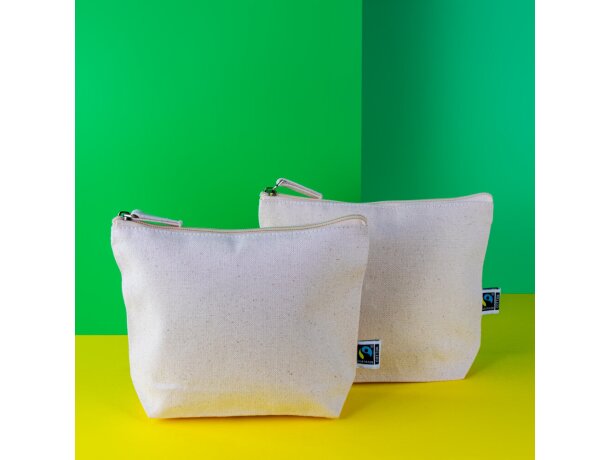 Neceser color natural de algodón fairtrade 280 g/m2 Clark detalle 4