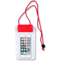 Funda para móvil con doble cierre grabado roja Funda para móvil con doble cierre grabado roja