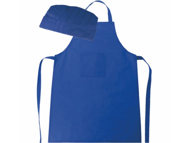 Set de delantal y gorro non woven cook grabado