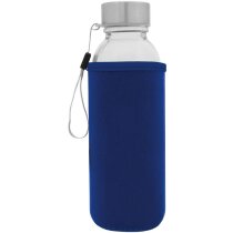 Botella cristal 420ml funda neopreno asa inox