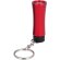 Linterna de aluminio para llevar en llavero rojo/metalizado