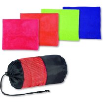 Toalla de microfibra de colores con funda personalizada Toalla de microfibra de colores con funda personalizada