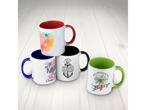 Taza para sublimación con asa de color personalizada