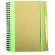 libreta a5 y boligrafo a juego en carton reciclado personalizada verde