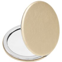 Espejo compacto Beverly dorado con aumento 2x