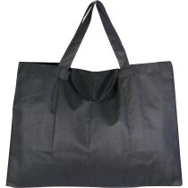 Bolsa plegable tamaño maxi personalizada negra Bolsa plegable tamaño maxi personalizada negra