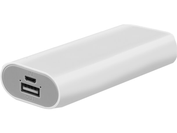 Batería portátil de 4000 mah en blanco personalizado