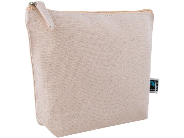 Neceser color natural de algodón fairtrade 280 g/m2 Clark detalle 2