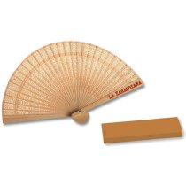 Abanico elegante de madera 23 cm grabado Abanico elegante de madera 23 cm grabado