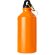 Botella de aluminio 500 ml brillante con mosquetón Naranja metalizado