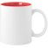 Tazas personalizadas con interior de color de cerámica Rojo