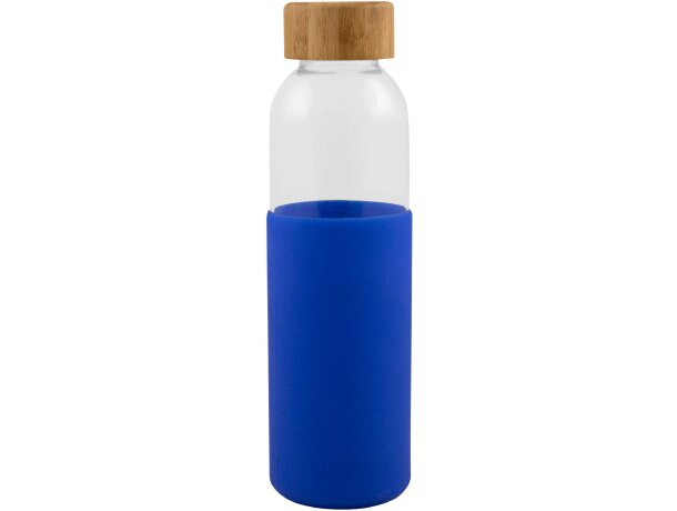 Botella Gin cristal 500 ml tapón bambú funda silicona colores detalle 11