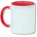 taza para sublimacion con asa de color personalizada roja