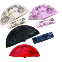 Abanico con diseños florales personalizado Abanico con diseños florales personalizado