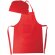 Set de delantal y gorro non woven Cook Rojo