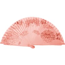 Abanico con diseños florales personalizada
