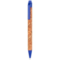 Bolígrafos ecológicos personalizados con cuerpo de corcho tinta azul