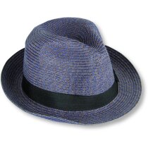 Sombrero de paja gran calidad personalizado azul Sombrero de paja gran calidad personalizado azul