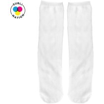 Calcetines largos unisex FIT poliéster blanco