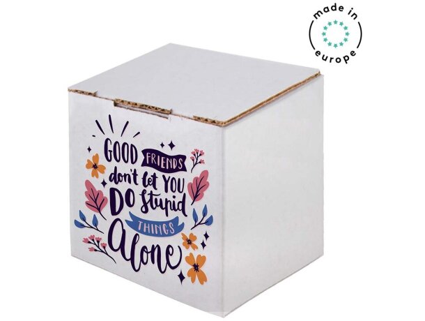 Caja cuppa blanca personalizado