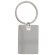 llavero de metal con borde de color personalizado blanco