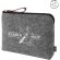 Neceser de fieltro corporativo RPET 3mm gris antracita GRS sin color