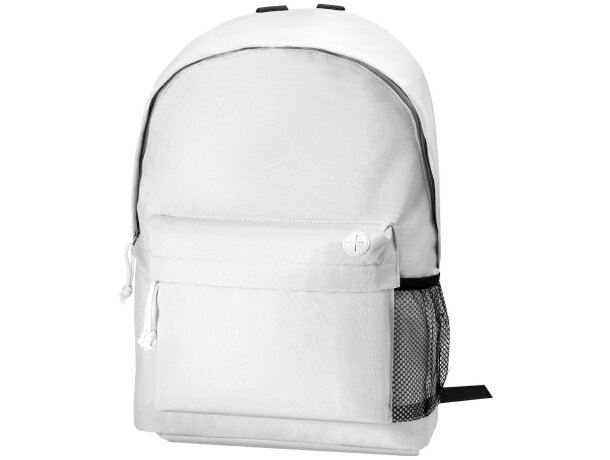 Mochila clásica con bolsillos grabada