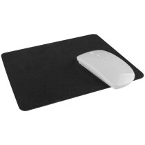 Alfombrilla ratón PU negra con base antideslizante