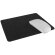 Alfombrilla ratón PU negra con base antideslizante sin color