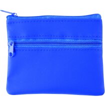 Monedero con dos bolsillos personalizado azul Monedero con dos bolsillos personalizado azul
