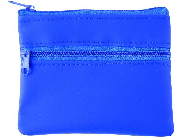 Monedero con dos bolsillos personalizado azul Monedero con dos bolsillos personalizado azul