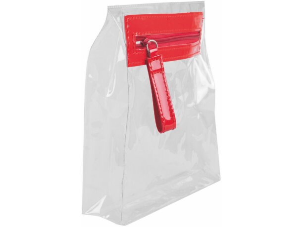 Neceser transparente con cremallera de colores barato