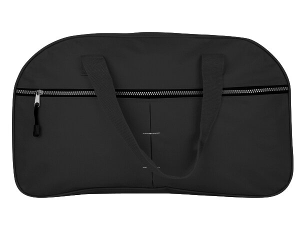 Bolsa de deporte de poliéster con cremallera gris personalizada
