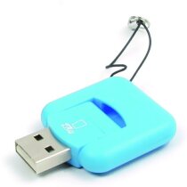 Lector para tarjetas hd personalizado azul Lector para tarjetas hd personalizado azul