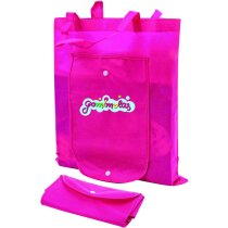 Mochila plegable de no tejido en varios colores rosa Mochila plegable de no tejido en varios colores rosa