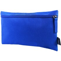 Estuche serigrafiado RPET azul con cremallera 23cm