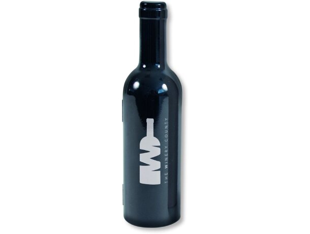 Set de vino de 3 piezas en estuche de plástico personalizado negro Set de vino de 3 piezas en estuche de plástico personalizado negro