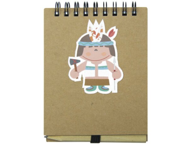 Libreta infantil indios personalizada Libreta infantil indios personalizada