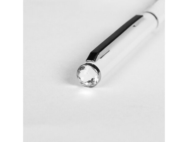 Bolígrafo de aluminio con cristal brillante barato