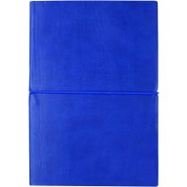 Agenda A5 con banda elástica personalizada azul Agenda A5 con banda elástica personalizada azul