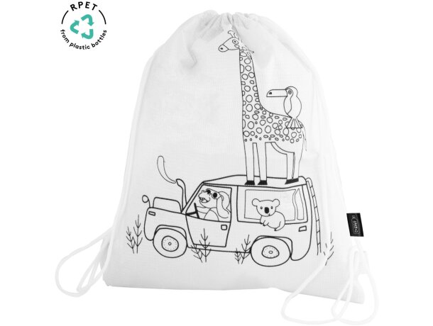 Mochila rpet con pinturas safun personalizada