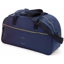 Bolsa de deporte de poliéster con cremallera gris