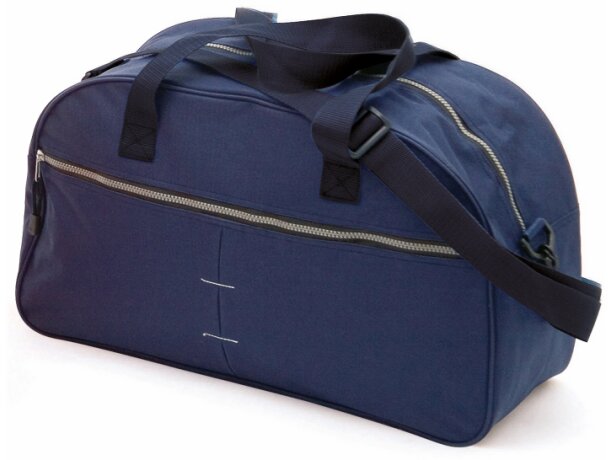 Bolsa de deporte de poliéster con cremallera gris barata