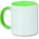 taza para sublimacion con asa de color personalizada verde