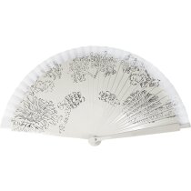Abanico con diseños florales personalizada