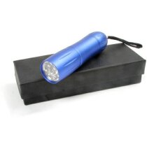 Linterna de metal con cordón de mano personalizada azul Linterna de metal con cordón de mano personalizada azul