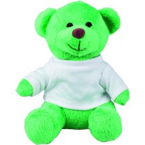 Oso de peluche con camiseta blanca