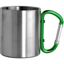 Taza de acero inoxidable con asa mosquetón de colores personalizado Taza de acero inoxidable con asa mosquetón de colores personalizado